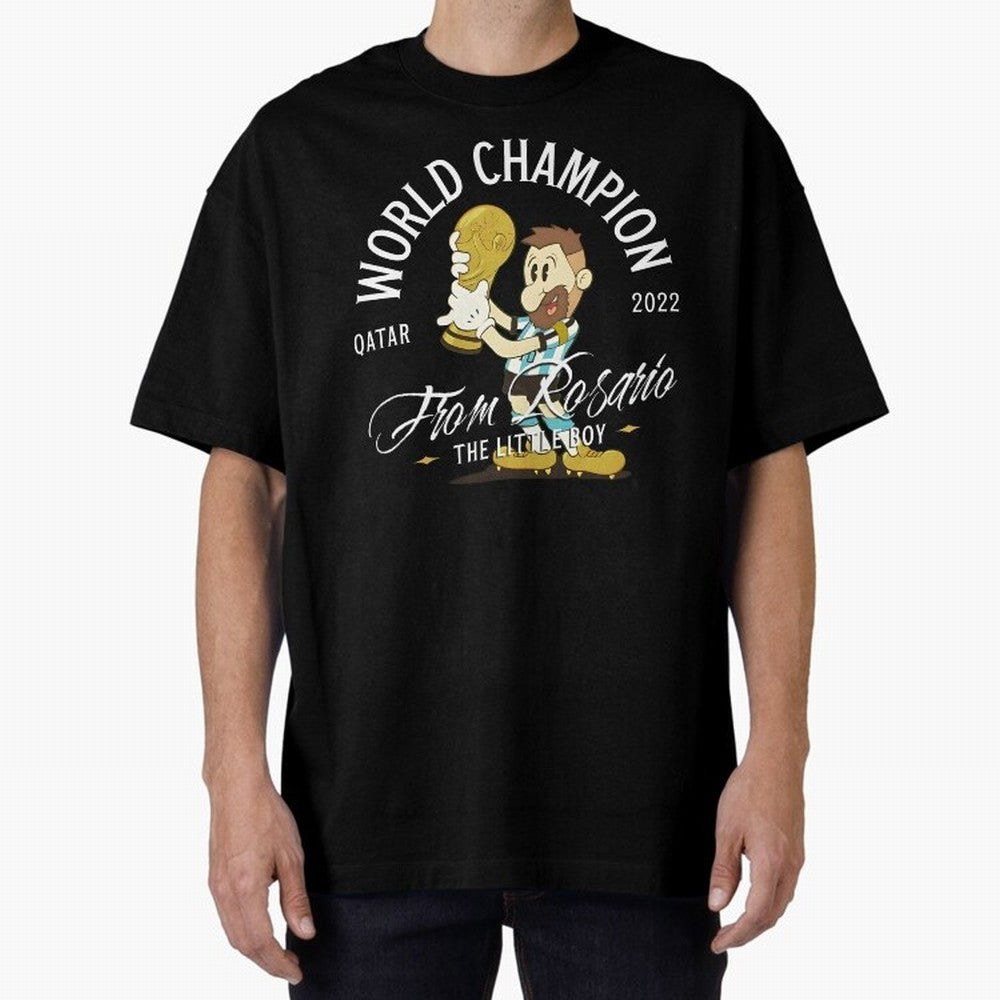 The little boy from Rosario Oversized T-Shirt Honor the Football Icons of Match Day Hype around FIFA World Cup 2026 Group Stage, Mbappe, Argentina and Brazil, Game Day Rituals, Football Legends, Country Pride and the Road to the Final; Ideal for
