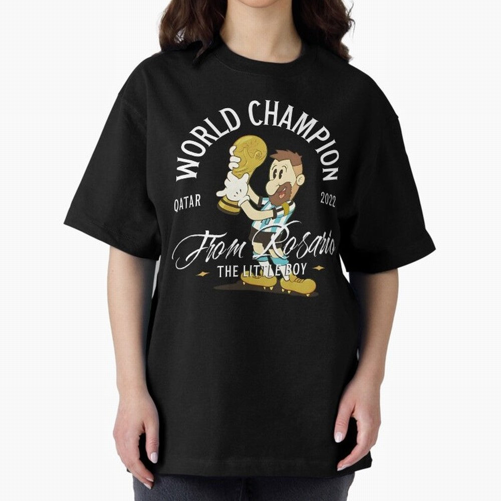 The little boy from Rosario Oversized T-Shirt Honor the Football Icons of Match Day Hype around FIFA World Cup 2026 Group Stage, Mbappe, Argentina and Brazil, Game Day Rituals, Football Legends, Country Pride and the Road to the Final; Ideal for