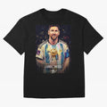 Leonie Messi M10 Football Soccer Player Champion Trophy Glory Classic T-Shirt Follow FIFA World Cup 2026 for Fans of Mbappe and Spain, Bringing Retro Football Energy, Iconic Rivalries, Trophy Chase Drama and Stadium Atmosphere; Perfect for