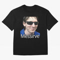 Messirve Football Meme Oversized T-Shirt Make Game Day About FIFA World Cup 2026 for Fans of Cristiano Ronaldo, Haaland and CR7 and France and Portugal, Bringing Sports Nostalgia, International Competition, Famous Players and Unforgettable