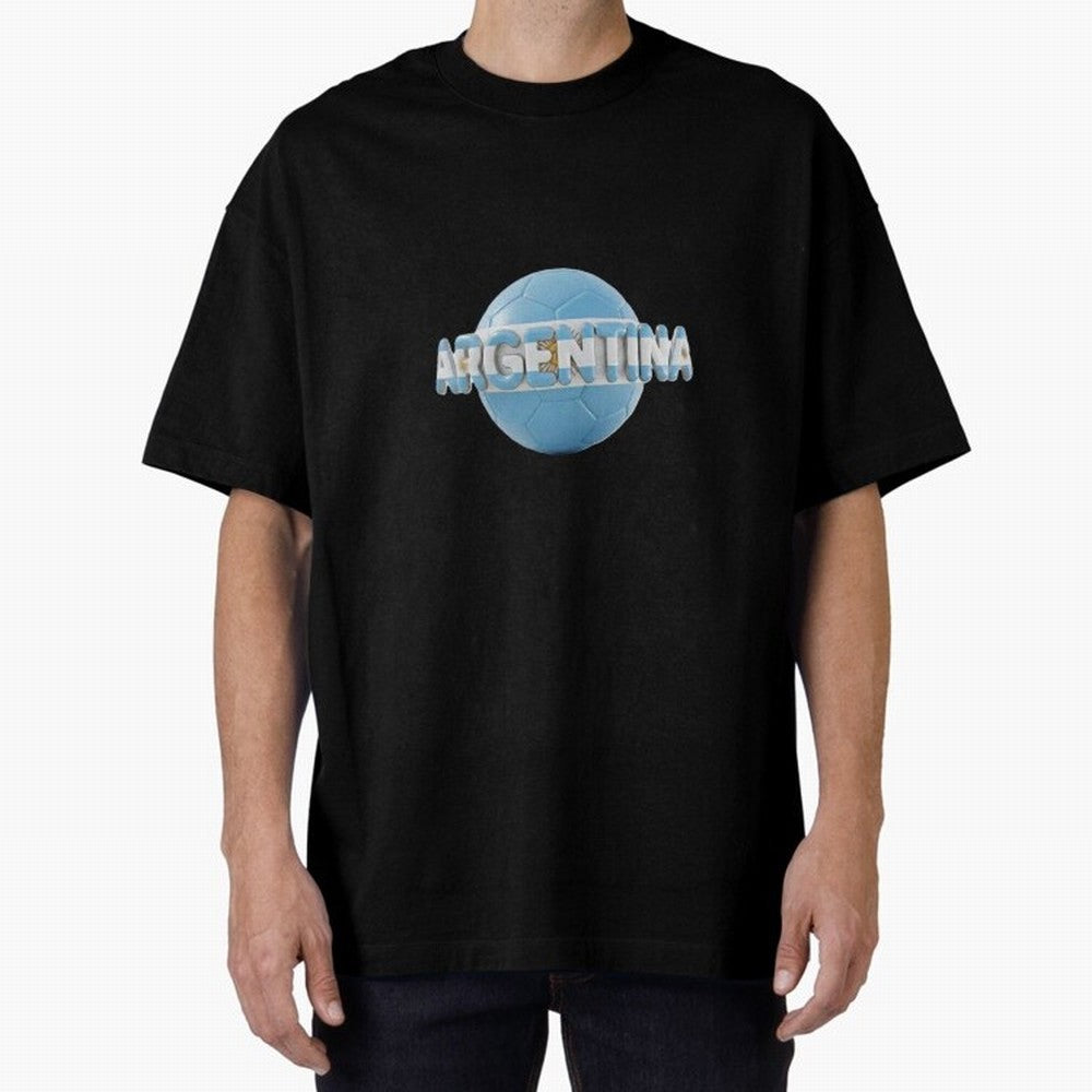 Argentina Soccer World Cup Oversized T-Shirt Bring Match Day Fire to FIFA World Cup 2026 USA Canada Mexico for Fans of CR7 and Messi and England and Germany, Bringing Match Day Excitement, Supporter Culture, Golden Goals and Global Football