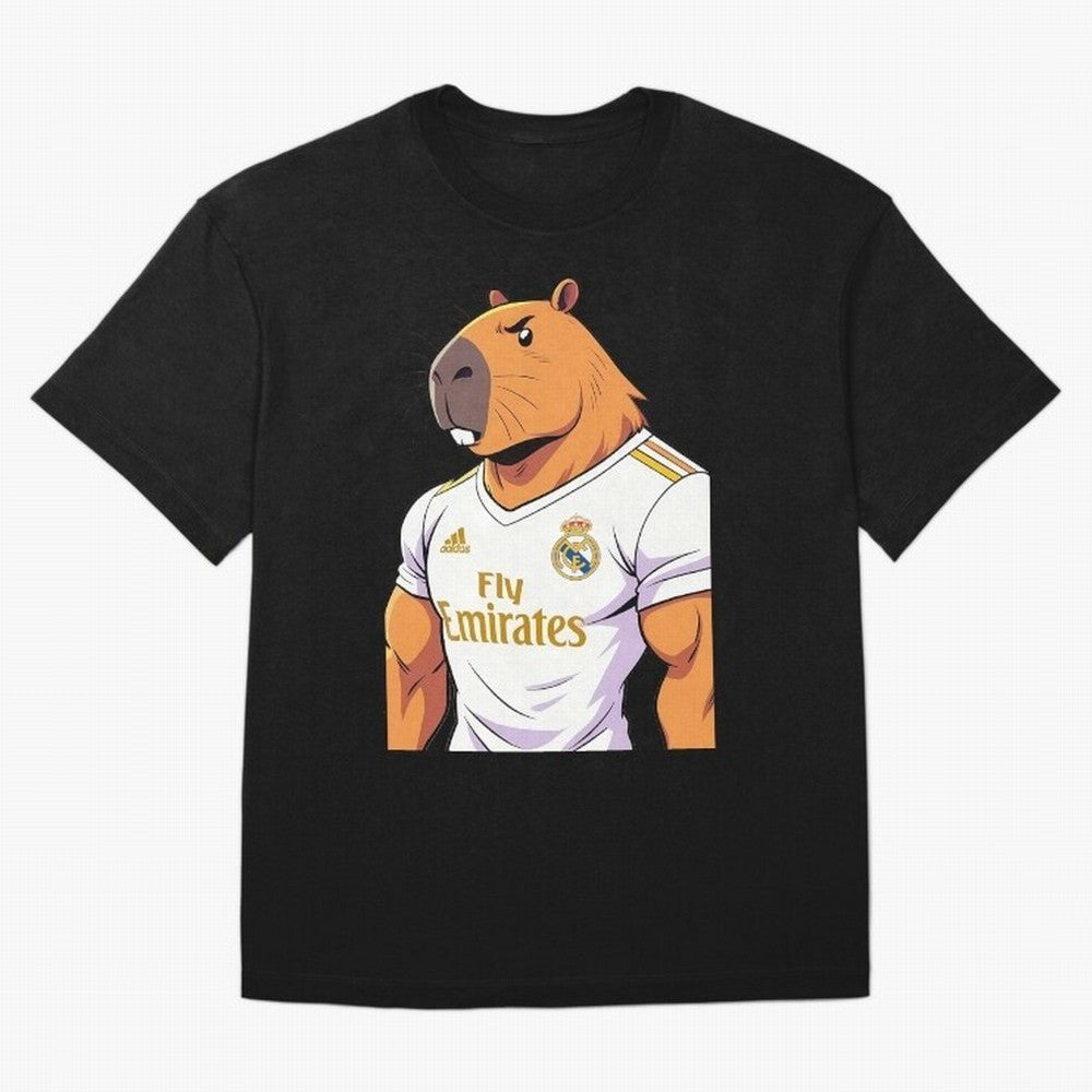 Real Madrid capybara elegant Classic T-Shirt Show Championship Spirit for FIFA World Cup 2026 Featuring Messi and Cristiano Ronaldo, Netherlands Energy, Champion Mindset, Group Stage Buzz, Knockout Tension and Passionate Fan Culture; Made for