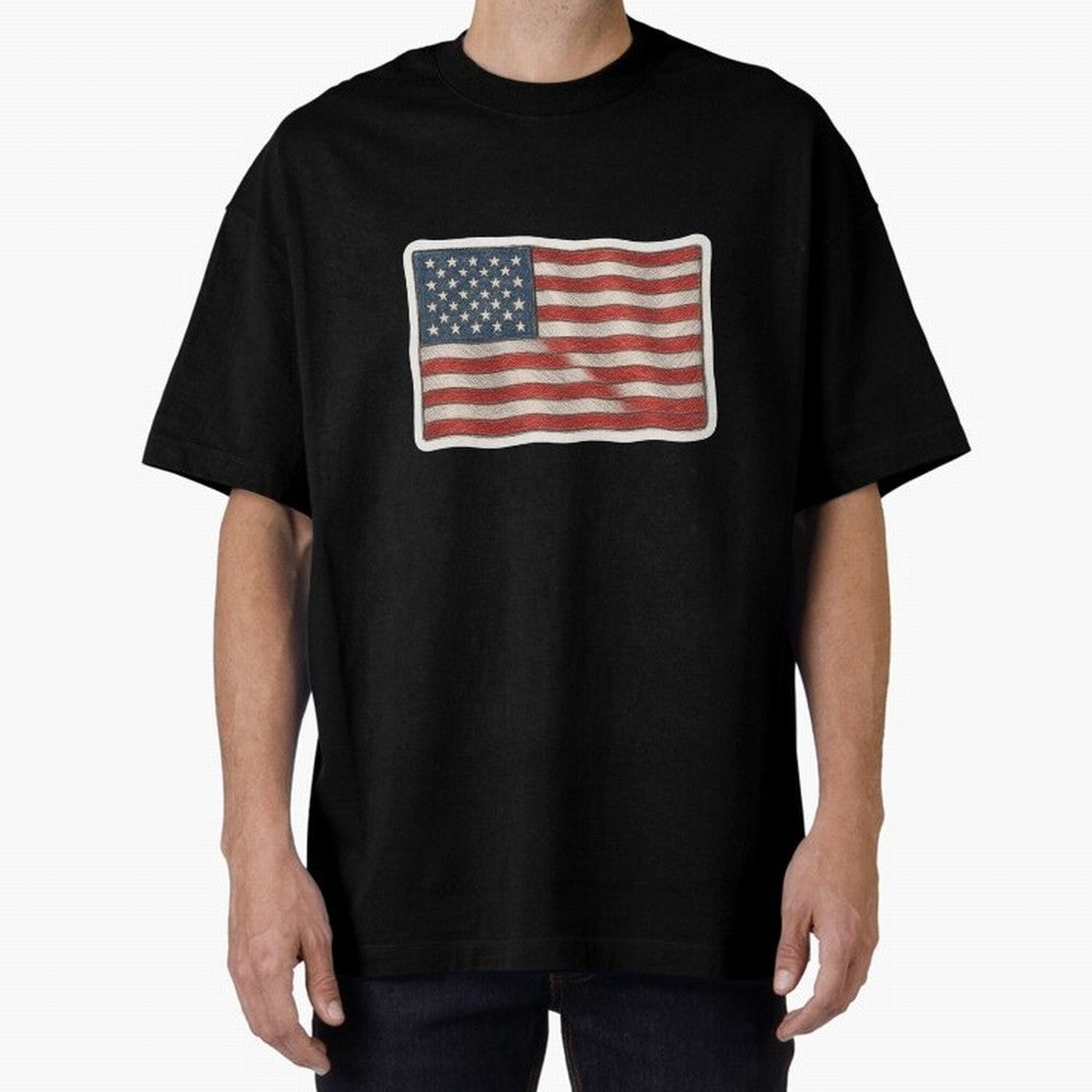 United States Flag USA Patriotic Stars and Stripes Art Classic T-Shirt Show Match Day Excitement for Match Day Hype around FIFA World Cup 2026 Group Stage, Messi, CR7 and Mbappe, Netherlands, Match Day Excitement, Supporter Culture, Golden Goals
