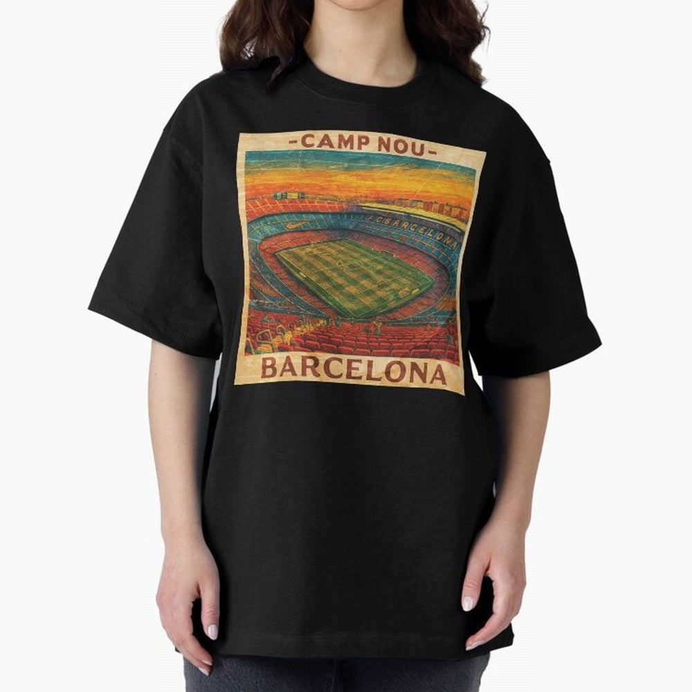 Camp Nou Barcelona FC Classic T-Shirt Celebrate Global Football Passion for FIFA World Cup 2026 Group Stage, with Messi, Neymar and Mbappe, Brazil, Portugal and Argentina, Champion Mindset, Group Stage Buzz, Knockout Tension and Passionate Fan