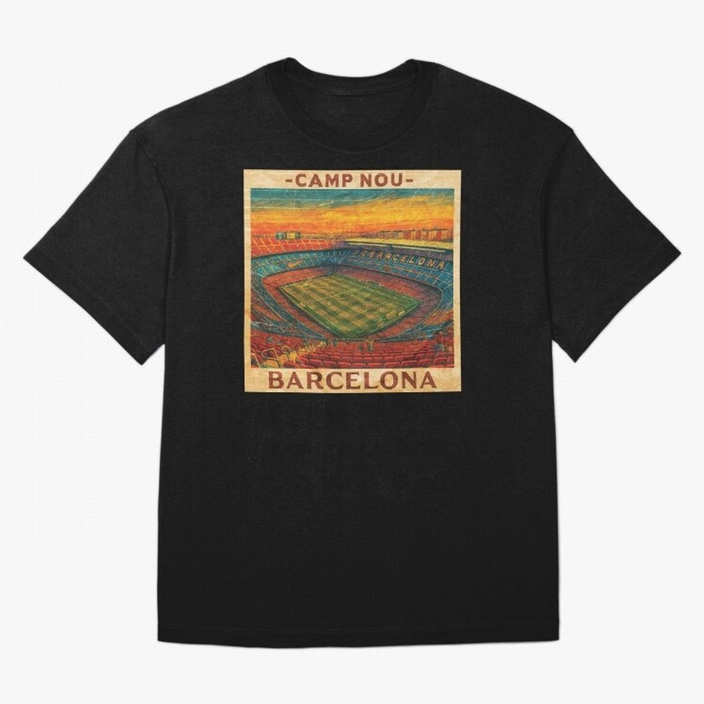 Camp Nou Barcelona FC Classic T-Shirt Celebrate Global Football Passion for FIFA World Cup 2026 Group Stage, with Messi, Neymar and Mbappe, Brazil, Portugal and Argentina, Champion Mindset, Group Stage Buzz, Knockout Tension and Passionate Fan