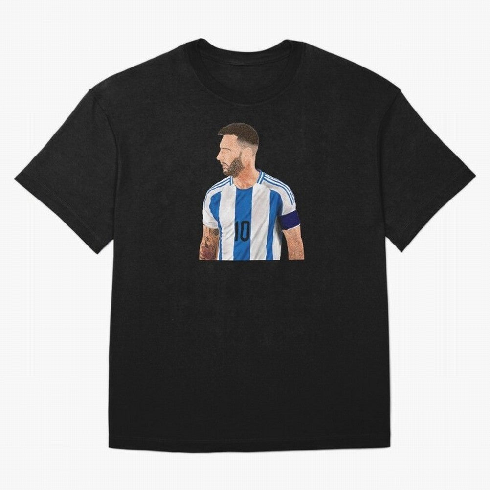 Messi em pintura digital Classic T-Shirt Treasure Match Day Hype around FIFA World Cup 2026, Cristiano Ronaldo, Argentina, France and Brazil, Global Supporter Spirit, Legendary Goals, National Colors and Tournament Celebration; Great for Watch