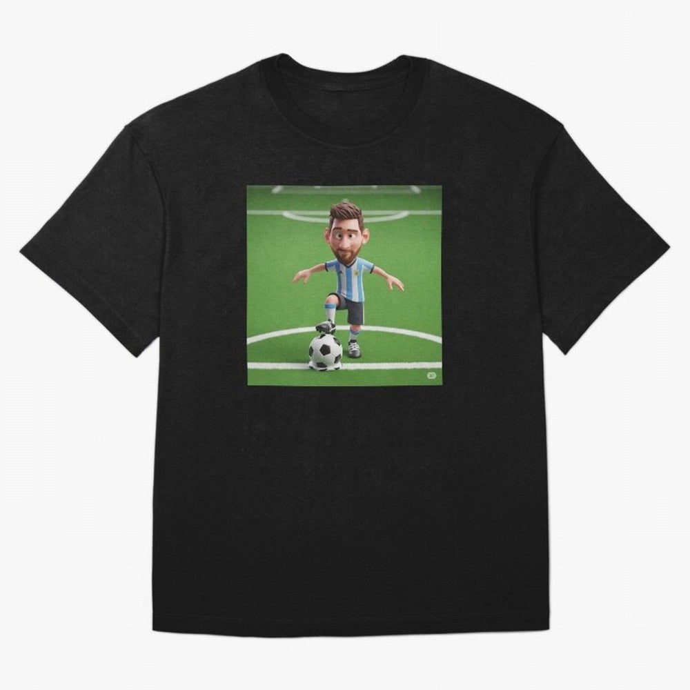 Football Oversized T-Shirt Keep the Match Day Mood of Global Football Passion for FIFA World Cup 2026 Group Stage, Capturing Messi, Portugal, Spain and Germany, Goal Celebration Energy, Supporter Heritage, Football Icons and Worldwide Tournament
