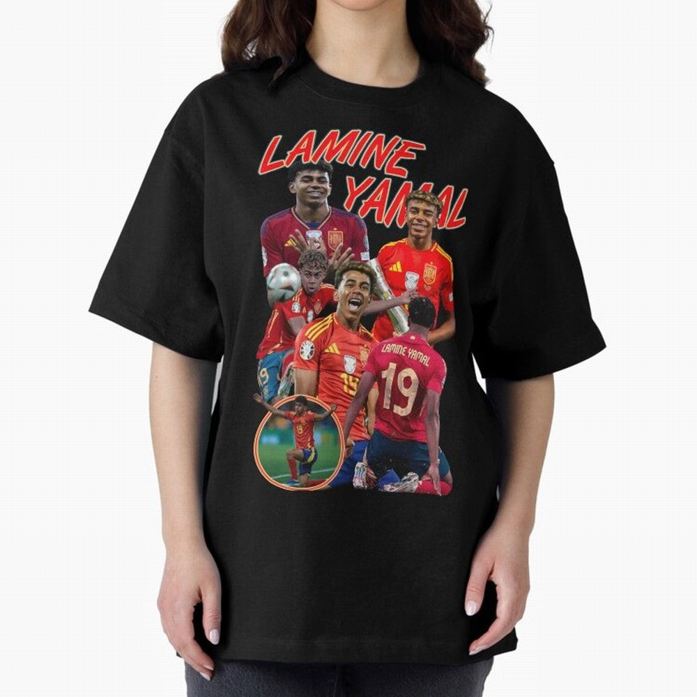 Lamine Yamal - Wonderkid Classic T-Shirt Capture Stadium Memories from Global Football Passion for FIFA World Cup 2026, Driven by Messi, Neymar and Mbappe, Portugal, Vintage Soccer Flavor, Modern Football Stars, National Flags and Final Night