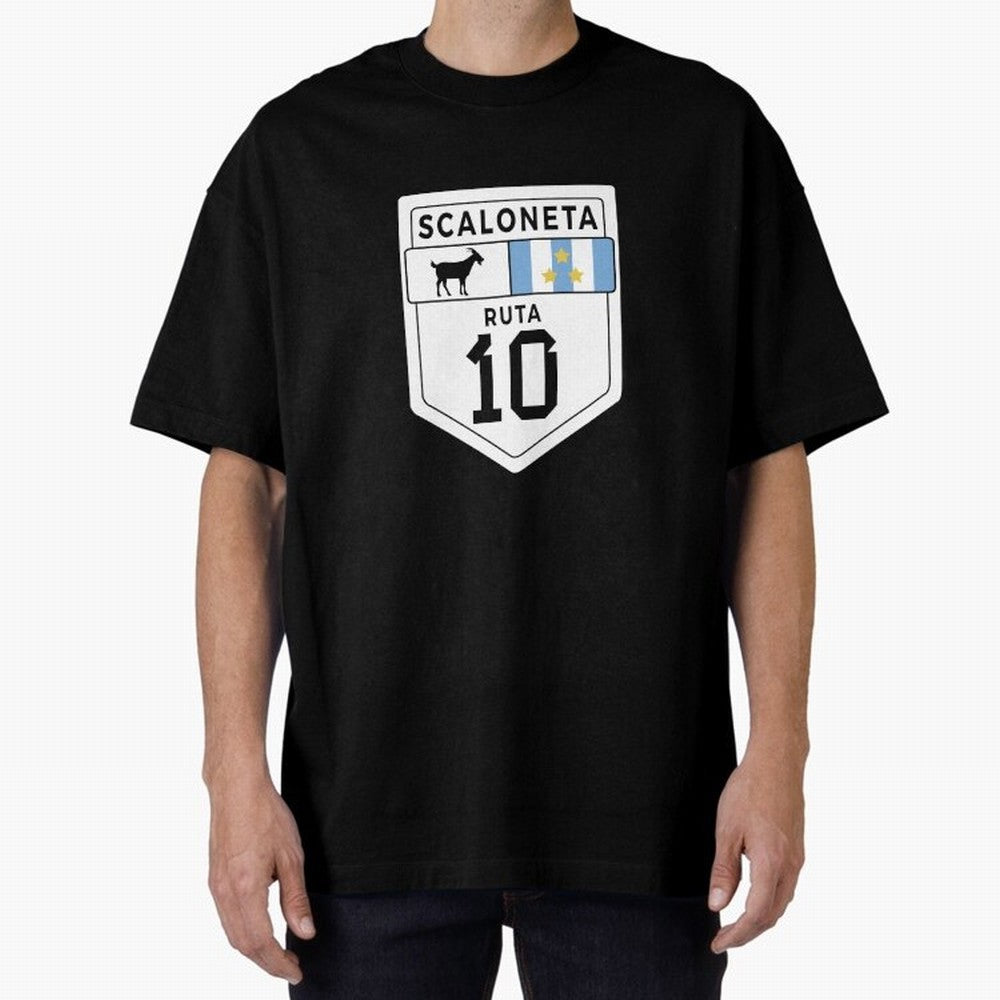 Scaloneta - Messi 10 - Goat Oversized T-Shirt Showcase FIFA World Cup 2026 Centered on Cristiano Ronaldo, Argentina and Brazil Energy, Classic Soccer Heritage, Championship Pressure, Fan Loyalty and International Pride; Perfect for People Who Love