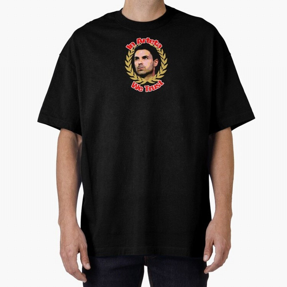Arsenal - In Arteta We Trust Classic T-Shirt Share Global Football Passion for FIFA World Cup 2026 USA Canada Mexico, Inspired by Neymar, Germany, Vintage Soccer Flavor, Modern Football Stars, National Flags and Final Night Emotion; Made for