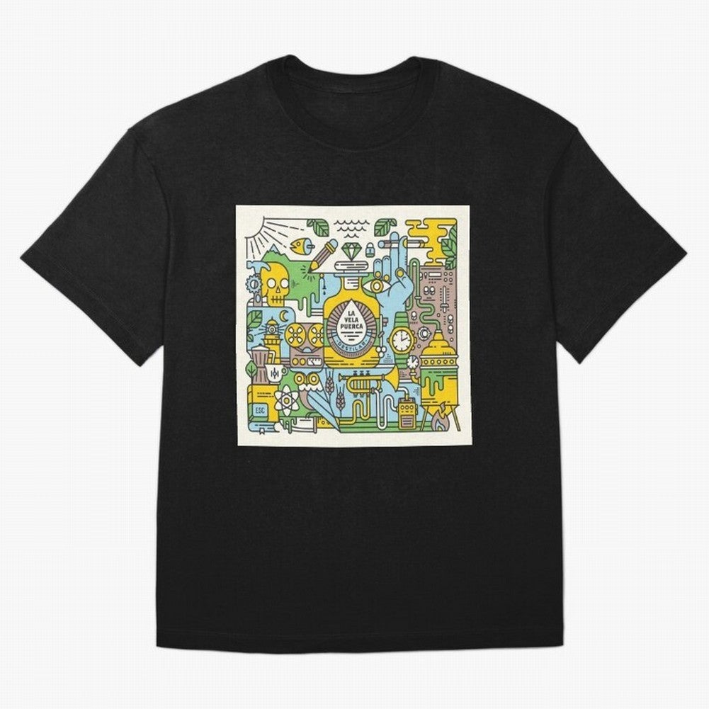 LA VELA PUERCA ROCK Oversized T-Shirt Bring Retro Soccer Energy to Global Football Passion for FIFA World Cup 2026 USA Canada Mexico, Centered on CR7, Brazil, Championship Spirit, Famous Goals, Roaring Crowds and International Football Unity;