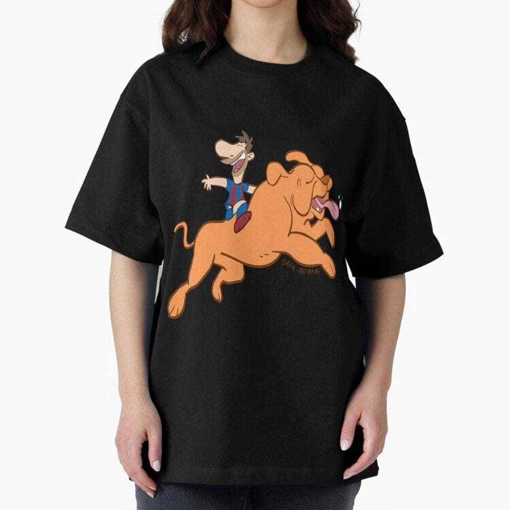 Messi and his dog Classic T-Shirt Bring Supporter Culture to Global Football Passion for FIFA World Cup 2026 Group Stage, Featuring Messi and Cristiano Ronaldo, Brazil, Portugal and Argentina, Supporter Pride, Iconic Celebrations, Legendary Names