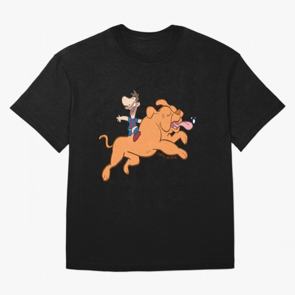 Messi and his dog Classic T-Shirt Bring Supporter Culture to Global Football Passion for FIFA World Cup 2026 Group Stage, Featuring Messi and Cristiano Ronaldo, Brazil, Portugal and Argentina, Supporter Pride, Iconic Celebrations, Legendary Names