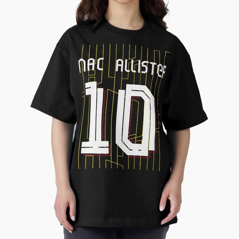 Alexis Mac Allister 10 Liverpool Home Jersey 24/25 Classic T-Shirt Showcase the FIFA World Cup 2026 Group Stage Journey through Messi and Cristiano Ronaldo Highlights, England, France and Netherlands Pride, Classic Soccer Heritage, Championship