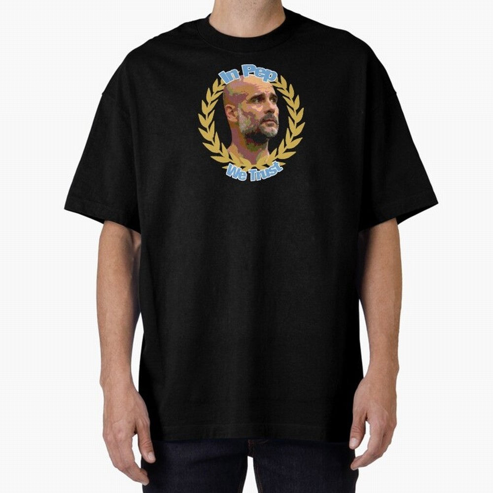 Manchester City - In Pep We Trust Classic T-Shirt Honor Champions and Dreams in Global Football Passion for FIFA World Cup 2026 USA Canada Mexico, Featuring Mbappe, Germany, Stadium Memories, Football Loyalty, International Chants and Championship