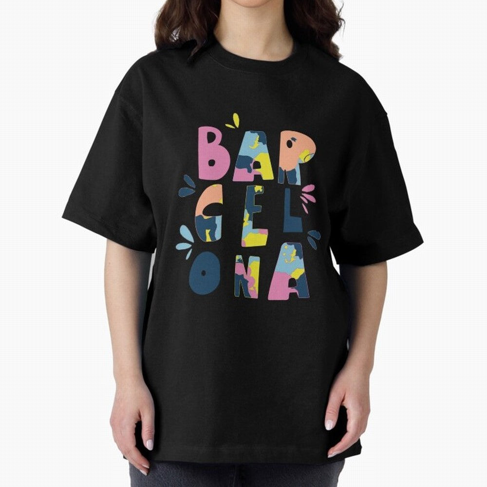 Barcelona Letters Classic T-Shirt Carry Match Day Hype around FIFA World Cup 2026, CR7 and Messi, Germany, Classic Soccer Heritage, Championship Pressure, Fan Loyalty and International Pride; Great for Watch Parties, Sports Bars, Family Nights, Fan