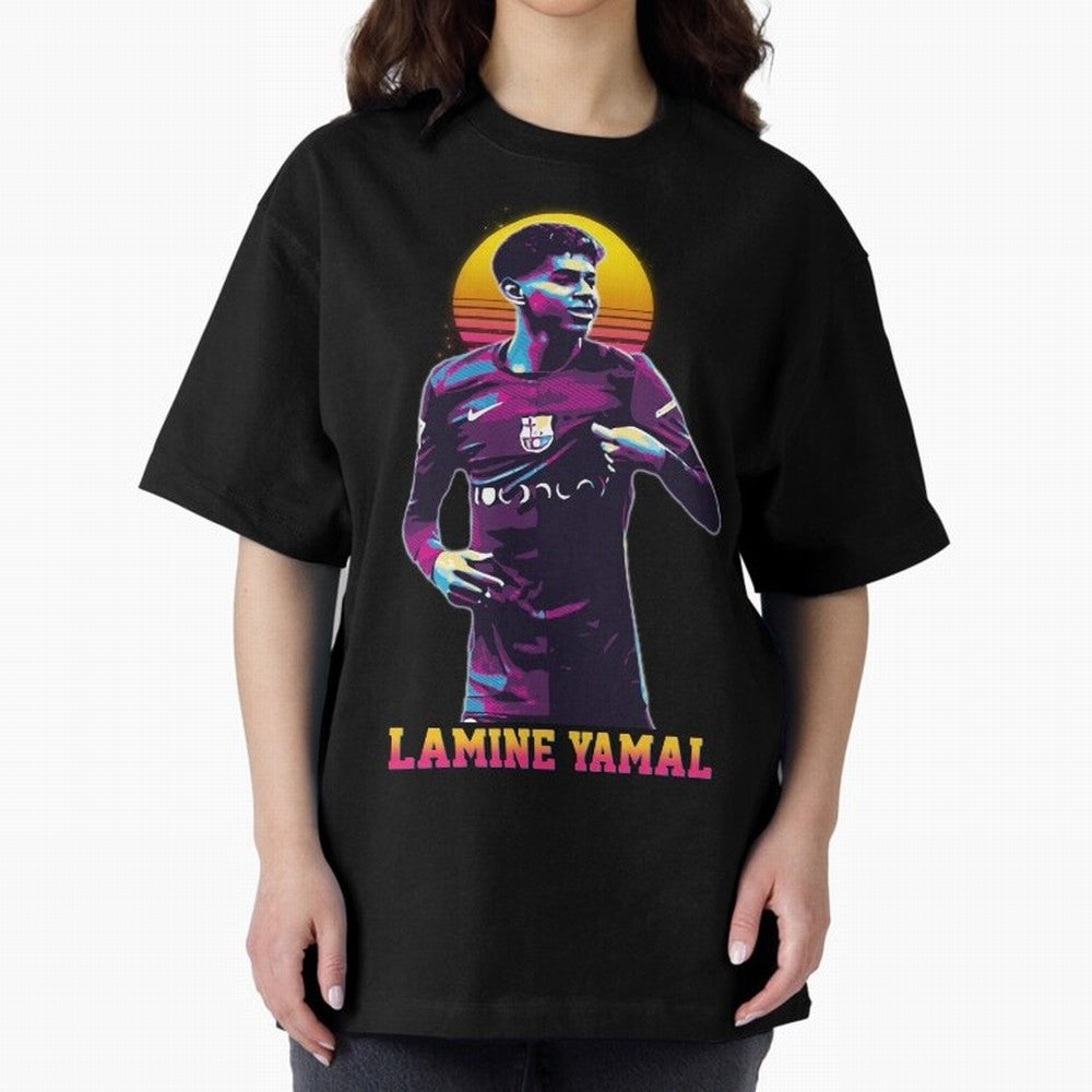 LAMINE YAMAL Oversized T-Shirt Treasure Global Football Passion for FIFA World Cup 2026 USA Canada Mexico, Inspired by Mbappe, Argentina, Stadium Chants, National Pride, Trophy Dreams and Unforgettable Football Memories; Ideal for Football Dads,