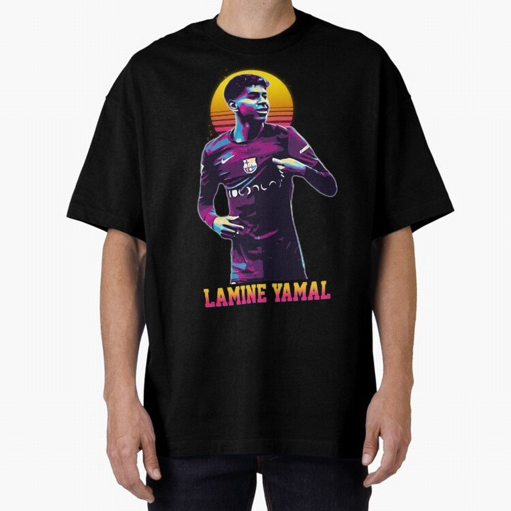 LAMINE YAMAL Oversized T-Shirt Treasure Global Football Passion for FIFA World Cup 2026 USA Canada Mexico, Inspired by Mbappe, Argentina, Stadium Chants, National Pride, Trophy Dreams and Unforgettable Football Memories; Ideal for Football Dads,