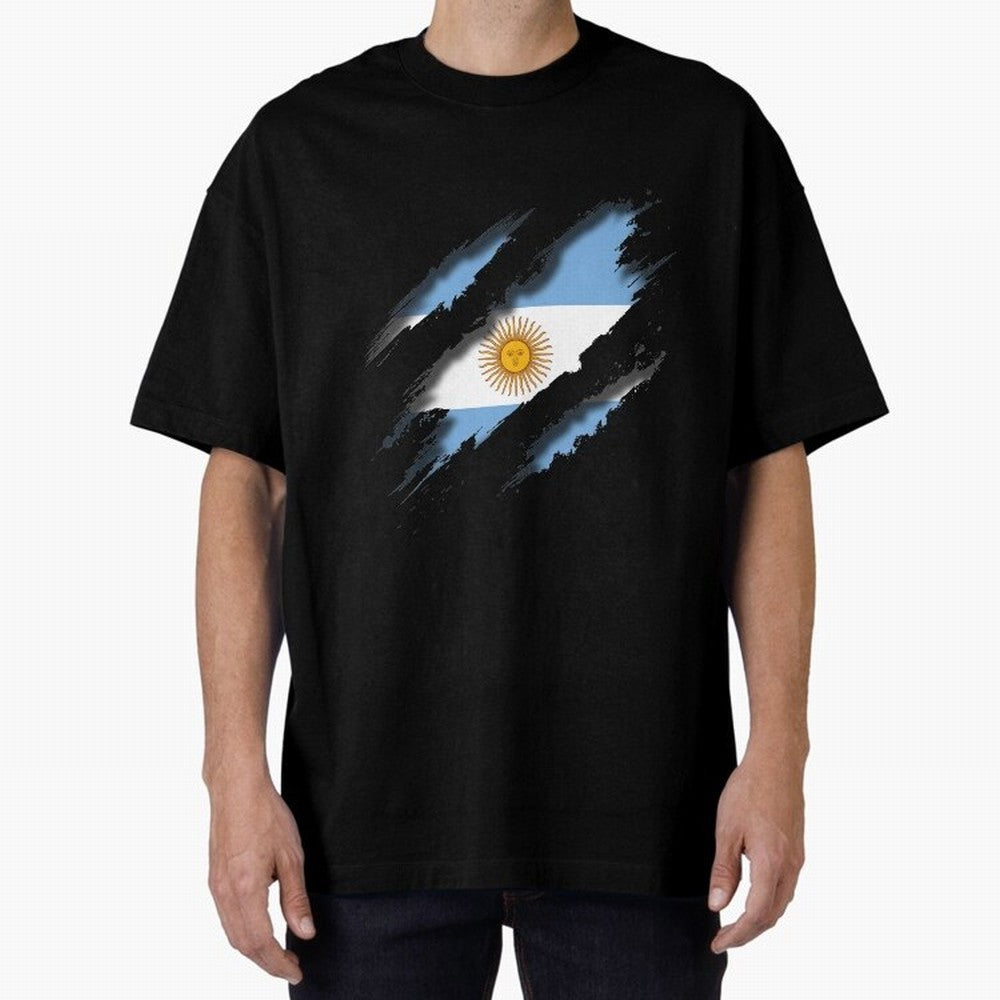 Argentina Tearing a New One Oversized T-Shirt Turn Up for FIFA World Cup 2026 Spirit, Inspired by Brazil, Portugal and Argentina, Messi, CR7 and Mbappe, Football History, Final Match Energy, Crowd Noise and Once in a Lifetime Moments; Ideal for