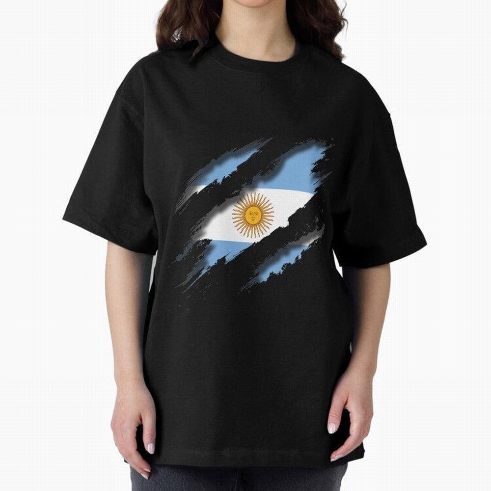 Argentina Tearing a New One Oversized T-Shirt Turn Up for FIFA World Cup 2026 Spirit, Inspired by Brazil, Portugal and Argentina, Messi, CR7 and Mbappe, Football History, Final Match Energy, Crowd Noise and Once in a Lifetime Moments; Ideal for