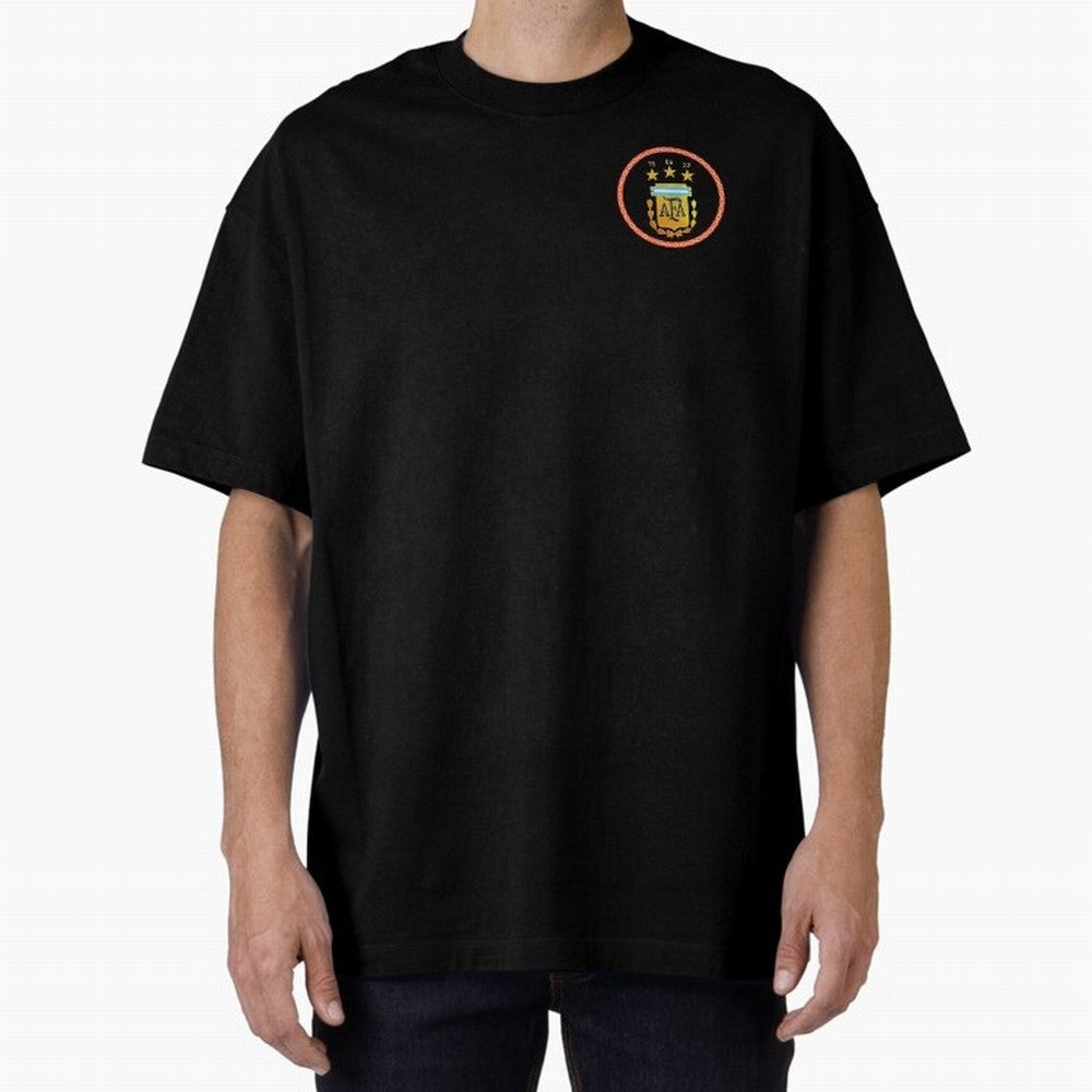 AFA ARGENTINA CHAMPION 2022 Oversized T-Shirt Keep the Match Day Mood of Global Football Passion for FIFA World Cup 2026 USA Canada Mexico, Driven by Cristiano Ronaldo, England, Global Supporter Spirit, Legendary Goals, National Colors and