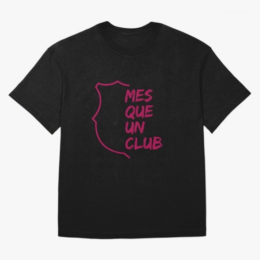 MES QUE UN CLUB Oversized T-Shirt Represent FIFA World Cup 2026 Group Stage for Fans of Messi, CR7 and Mbappe and Spain, Bringing Tournament Hype, Historic Matchups, Family Viewing Parties and Global Sports Pride; Ideal for Fans Who Follow Messi,