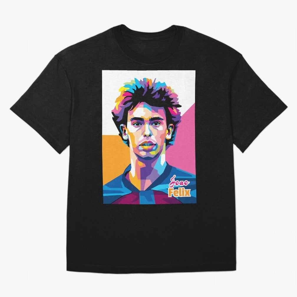 Joao Felix in WPAP Style Oversized T-Shirt Feel International Energy from FIFA World Cup 2026 Group Stage Centered on Neymar, Haaland and Cristiano Ronaldo, France and Portugal Energy, Retro Football Energy, Iconic Rivalries, Trophy Chase Drama and