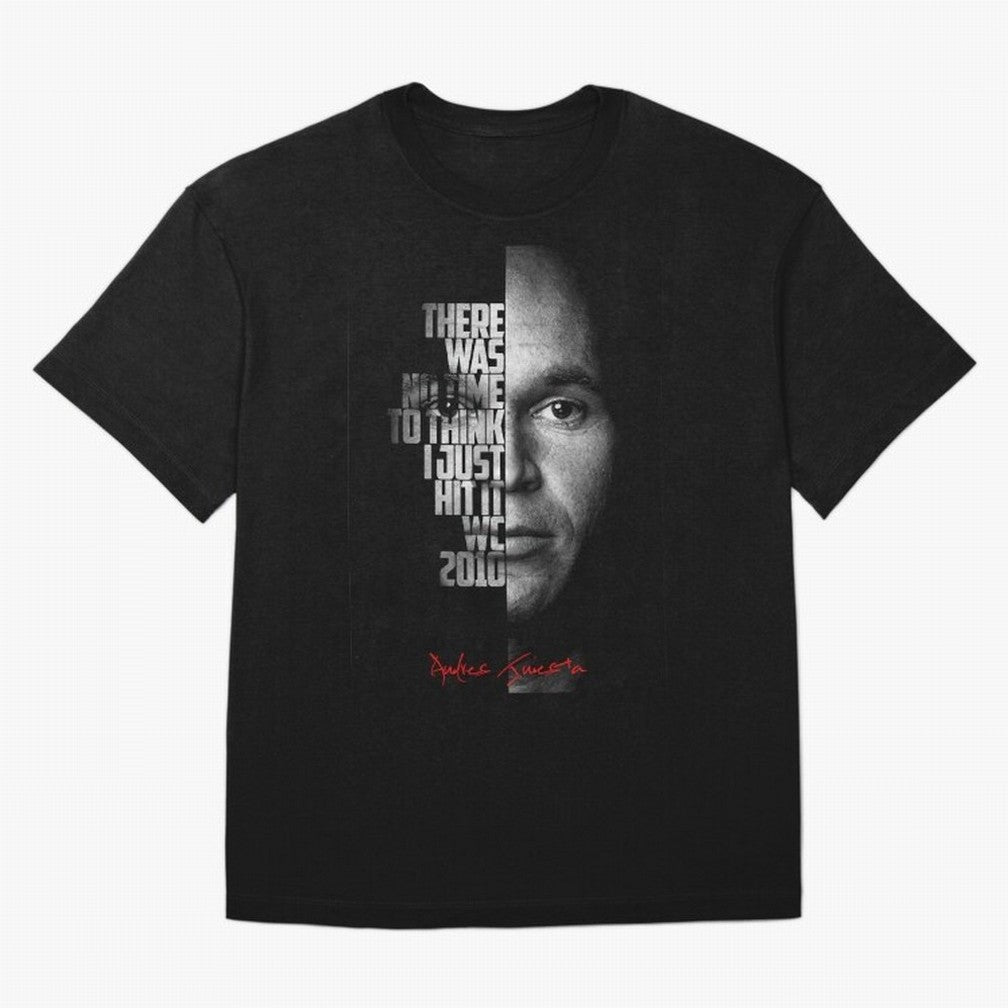 Black and white Andres Iniesta Quote. Classic T-Shirt Remember Iconic Moments from FIFA World Cup 2026 Group Stage Spirit, Celebrating Argentina, Neymar, Tournament Hype, Historic Matchups, Family Viewing Parties and Global Sports Pride; Perfect