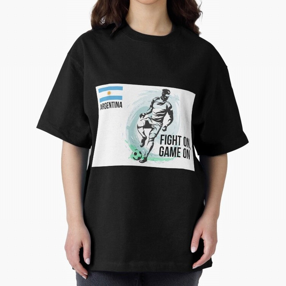 Argentinian Football Player Playing Football - Football Classic T-Shirt Show Your Love for FIFA World Cup 2026 Group Stage for Fans of CR7 and Argentina, France and Brazil, Bringing Classic Soccer Heritage, Championship Pressure, Fan Loyalty and