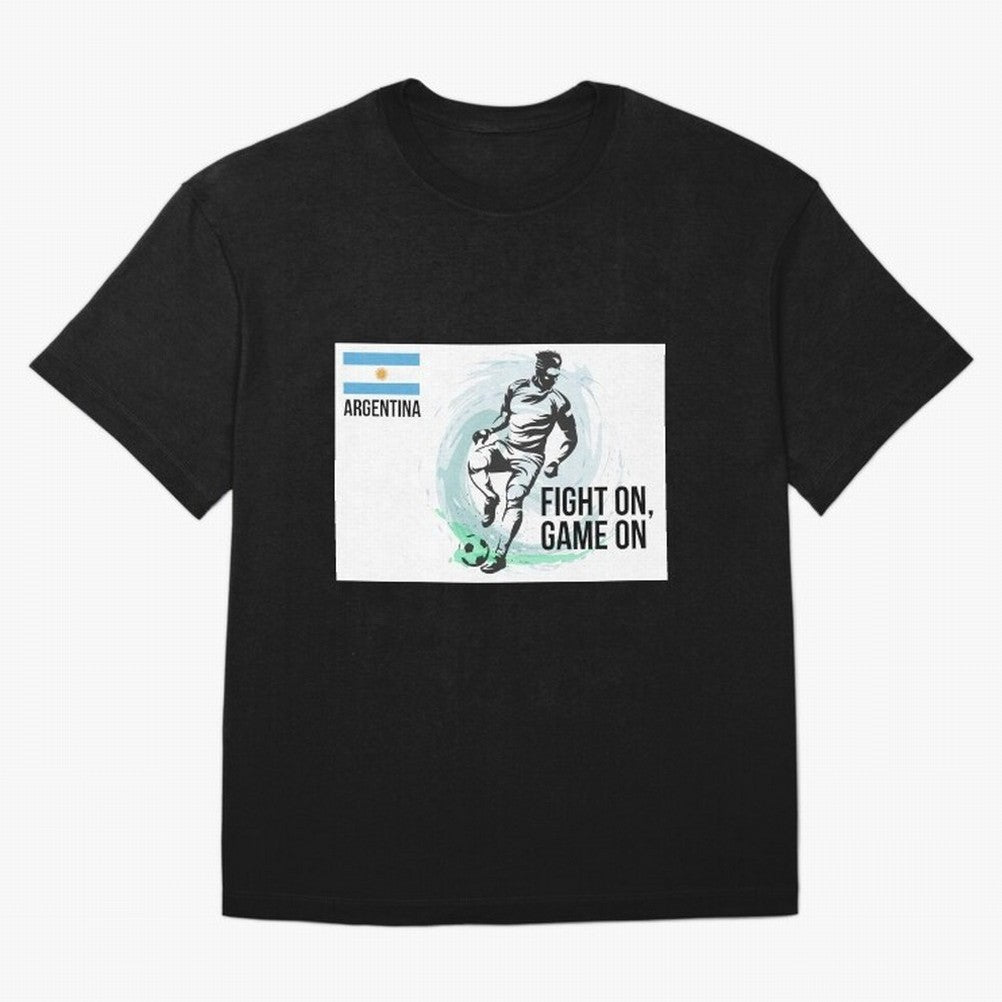 Argentinian Football Player Playing Football - Football Classic T-Shirt Show Your Love for FIFA World Cup 2026 Group Stage for Fans of CR7 and Argentina, France and Brazil, Bringing Classic Soccer Heritage, Championship Pressure, Fan Loyalty and