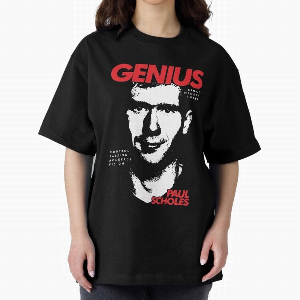 Paul Scholes - Manchester United Legend Oversized T-Shirt Build FIFA World Cup 2026 Group Stage Filled with CR7, England and Germany Energy, Classic Soccer Heritage, Championship Pressure, Fan Loyalty and International Pride; Created for Match Day