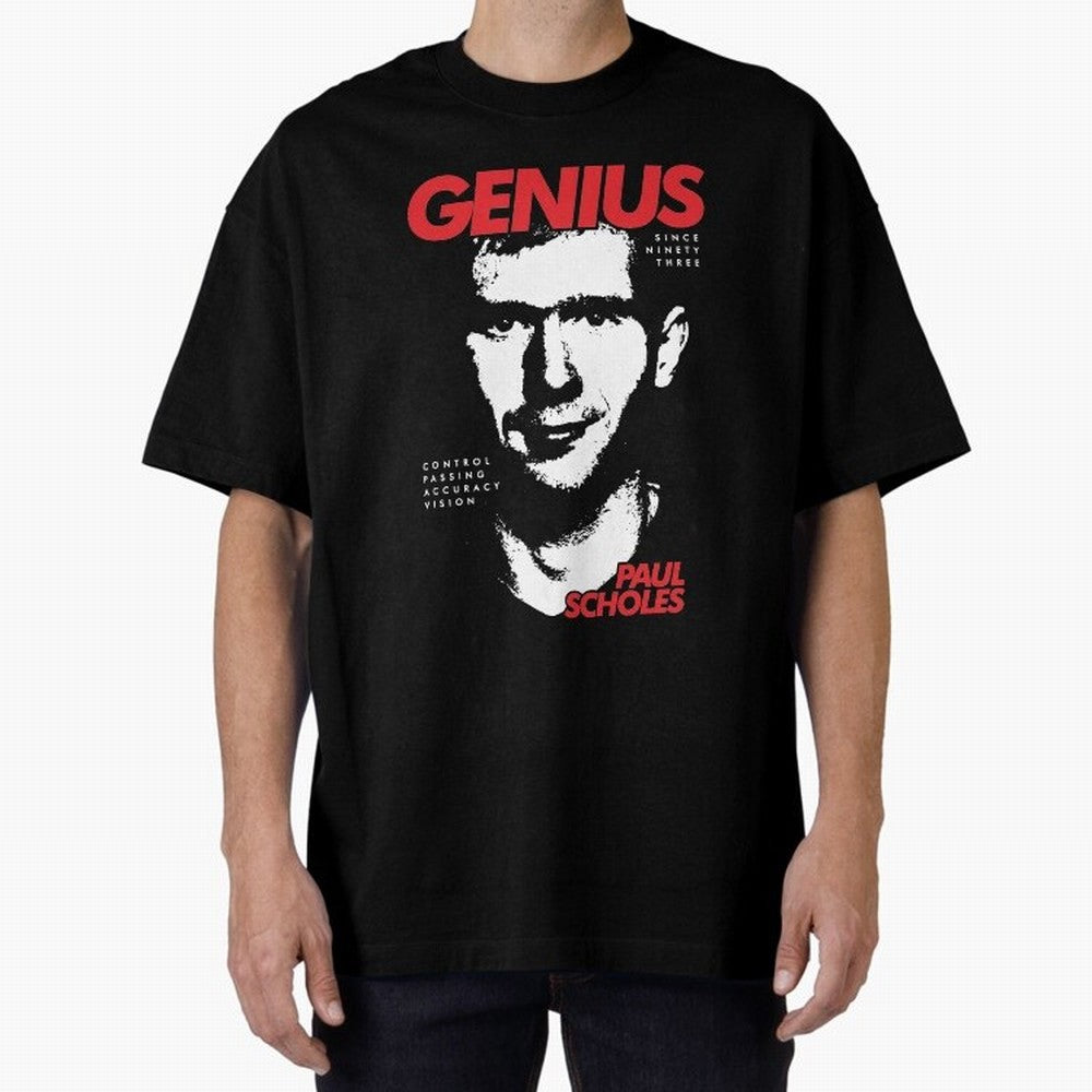 Paul Scholes - Manchester United Legend Oversized T-Shirt Build FIFA World Cup 2026 Group Stage Filled with CR7, England and Germany Energy, Classic Soccer Heritage, Championship Pressure, Fan Loyalty and International Pride; Created for Match Day