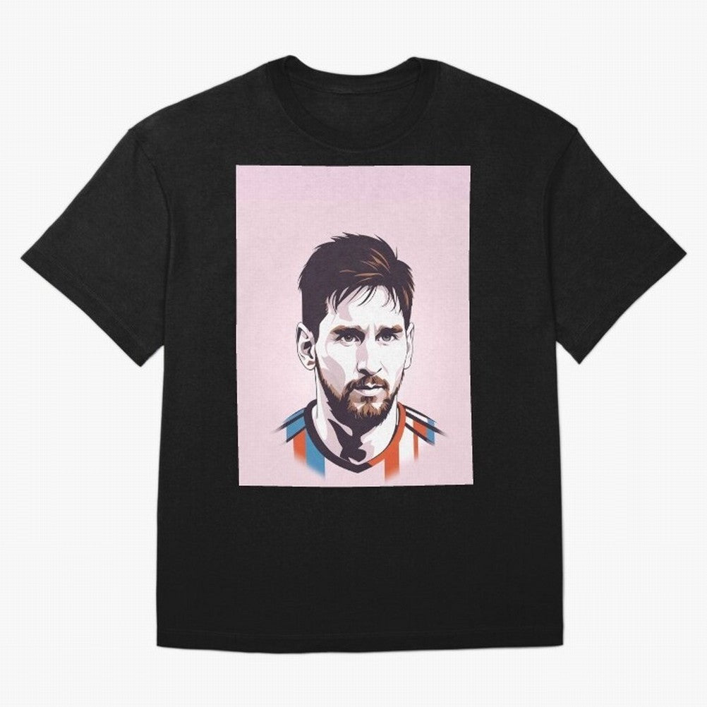 Messi Pop Art Graphic T-Shirt Spotlight Match Day Hype around FIFA World Cup 2026, Haaland, Germany, Match Day Excitement, Supporter Culture, Golden Goals and Global Football Passion; Perfect for People Who Love Argentina, Brazil, France, England,