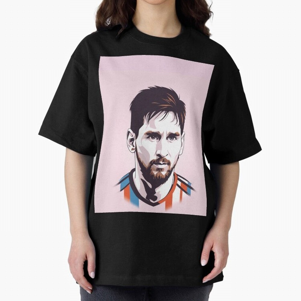 Messi Pop Art Graphic T-Shirt Spotlight Match Day Hype around FIFA World Cup 2026, Haaland, Germany, Match Day Excitement, Supporter Culture, Golden Goals and Global Football Passion; Perfect for People Who Love Argentina, Brazil, France, England,