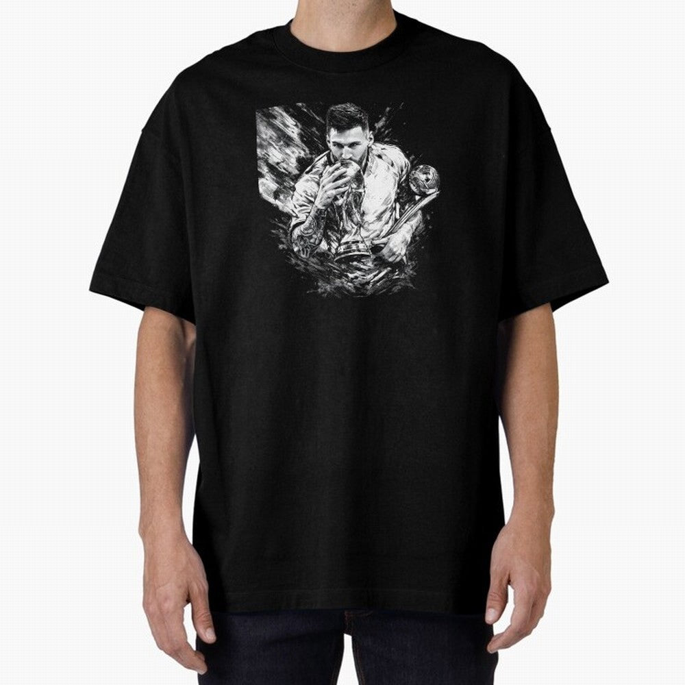 Eternal Glory ¨C Inked Champion Tribute Messi Premium T-Shirt Embrace Match Day Hype around FIFA World Cup 2026, Messi, CR7 and Mbappe, Brazil, Portugal and Argentina, Football Festival Excitement, Trophy Ambitions, Country Rivalries and Star
