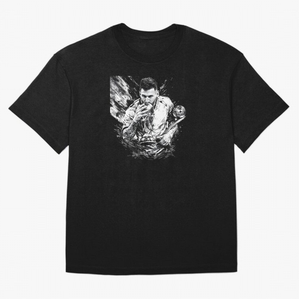 Eternal Glory ¨C Inked Champion Tribute Messi Premium T-Shirt Embrace Match Day Hype around FIFA World Cup 2026, Messi, CR7 and Mbappe, Brazil, Portugal and Argentina, Football Festival Excitement, Trophy Ambitions, Country Rivalries and Star