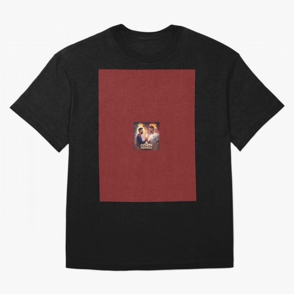 The goats of football Graphic T-Shirt Feel Match Day Hype around FIFA World Cup 2026 USA Canada Mexico, CR7 and Messi, Portugal, Spain and Germany, Champion Mindset, Group Stage Buzz, Knockout Tension and Passionate Fan Culture; Built for