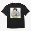 La Pulga Premium T-Shirt Celebrate Supporters United by FIFA World Cup 2026 Spirit, Featuring Spain, Haaland, Sports Nostalgia, International Competition, Famous Players and Unforgettable Victories; Perfect for People Who Love Argentina, Brazil,