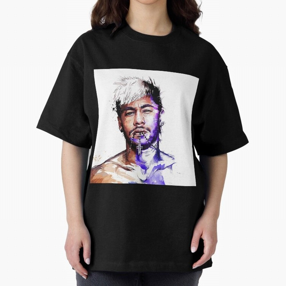 Neymar Style Oversized T-Shirt Capture Stadium Memories from Match Day Hype around FIFA World Cup 2026, Haaland, France, Worldwide Fan Energy, Dramatic Goals, Stadium Lights and Championship Celebrations; Made for Collectors Who Enjoy Iconic