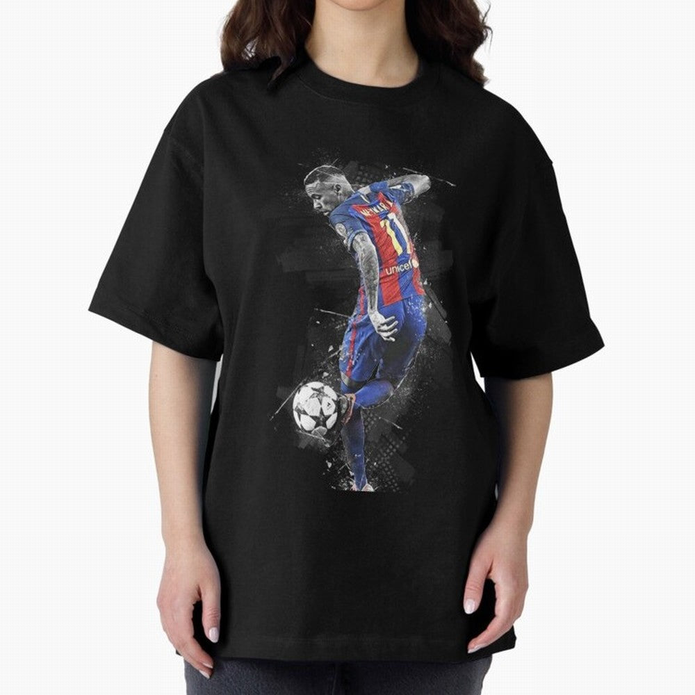 Neymar Neymar Jr Oversized T-Shirt Honor the Football Icons of FIFA World Cup 2026 Group Stage Centered on Neymar, Haaland and Cristiano Ronaldo, Portugal Energy, Champion Mindset, Group Stage Buzz, Knockout Tension and Passionate Fan Culture;