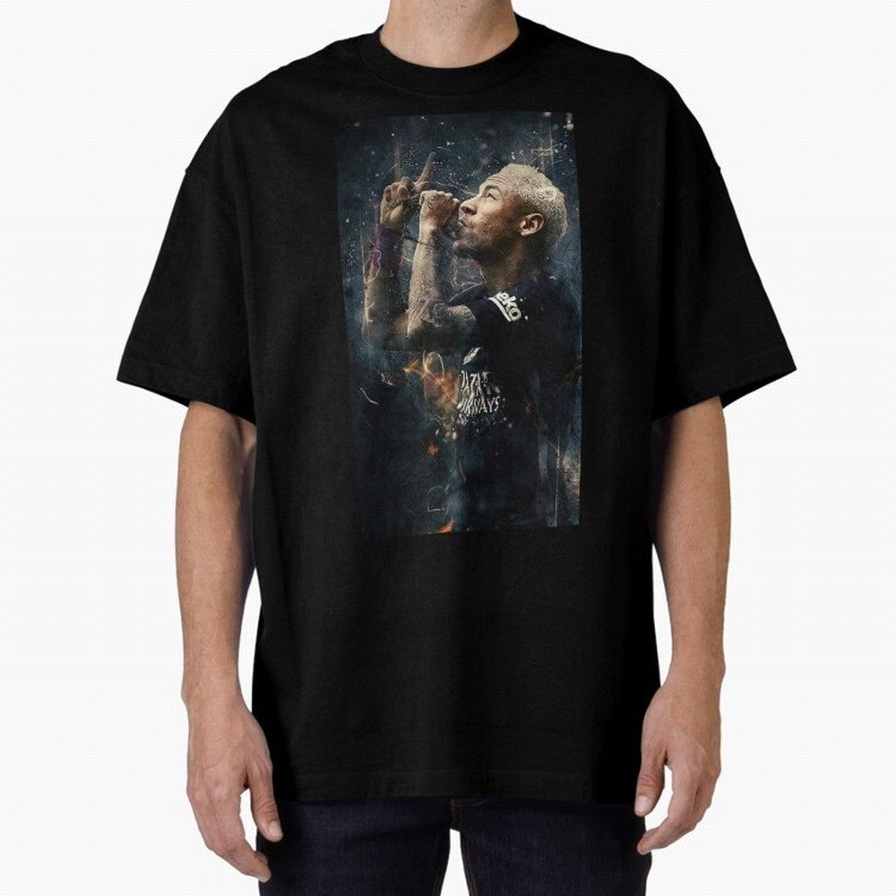 Illustration Neymar Design Classic T-Shirt Represent FIFA World Cup 2026 USA Canada Mexico for Fans of Mbappe and Neymar and England, France and Netherlands, Bringing Retro Football Energy, Iconic Rivalries, Trophy Chase Drama and Stadium