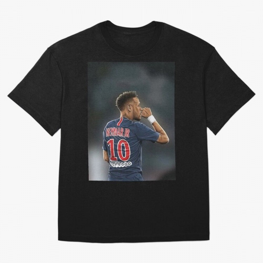 Neymar Watercolor Art Oversized T-Shirt Fuel FIFA World Cup 2026 USA Canada Mexico for Fans of Mbappe and Neymar and Spain and Netherlands, Bringing Football History, Final Match Energy, Crowd Noise and Once in a Lifetime Moments; Ideal for
