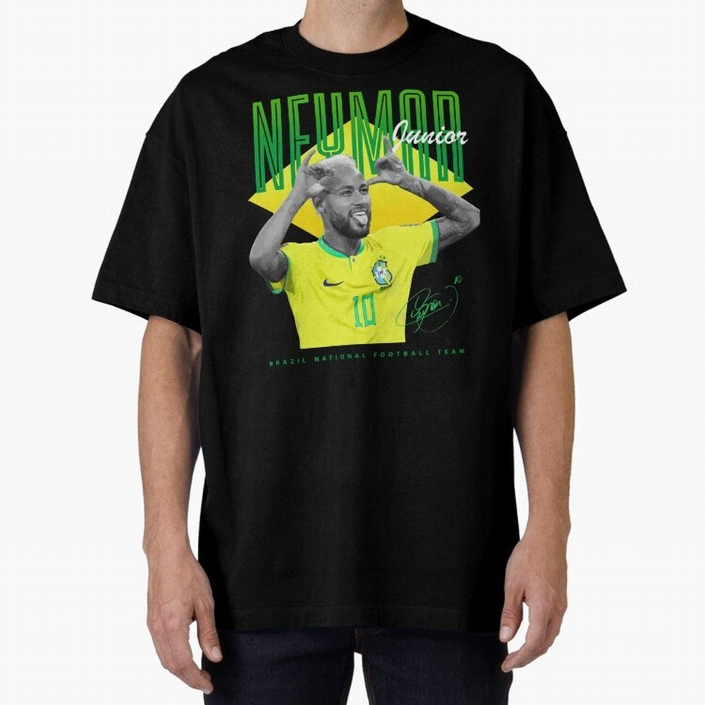 Neymar Jr. Oversized T-Shirt Follow the Final Road of Global Football Passion for FIFA World Cup 2026 Group Stage, Connected to CR7 and Messi, England, Football History, Final Match Energy, Crowd Noise and Once in a Lifetime Moments; Made for