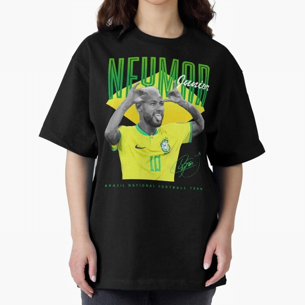 Neymar Jr. Oversized T-Shirt Follow the Final Road of Global Football Passion for FIFA World Cup 2026 Group Stage, Connected to CR7 and Messi, England, Football History, Final Match Energy, Crowd Noise and Once in a Lifetime Moments; Made for