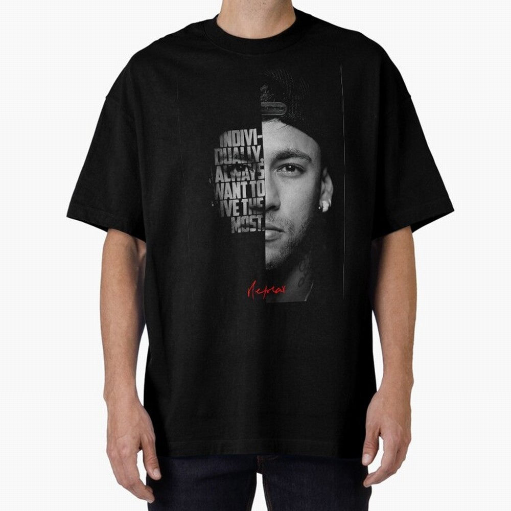 Black and white Neymar Jr quote. Classic T-Shirt Celebrate Supporters United by Global Football Passion for FIFA World Cup 2026 Group Stage, Featuring Cristiano Ronaldo, Haaland and CR7, Argentina and Brazil, Champion Mindset, Group Stage Buzz,