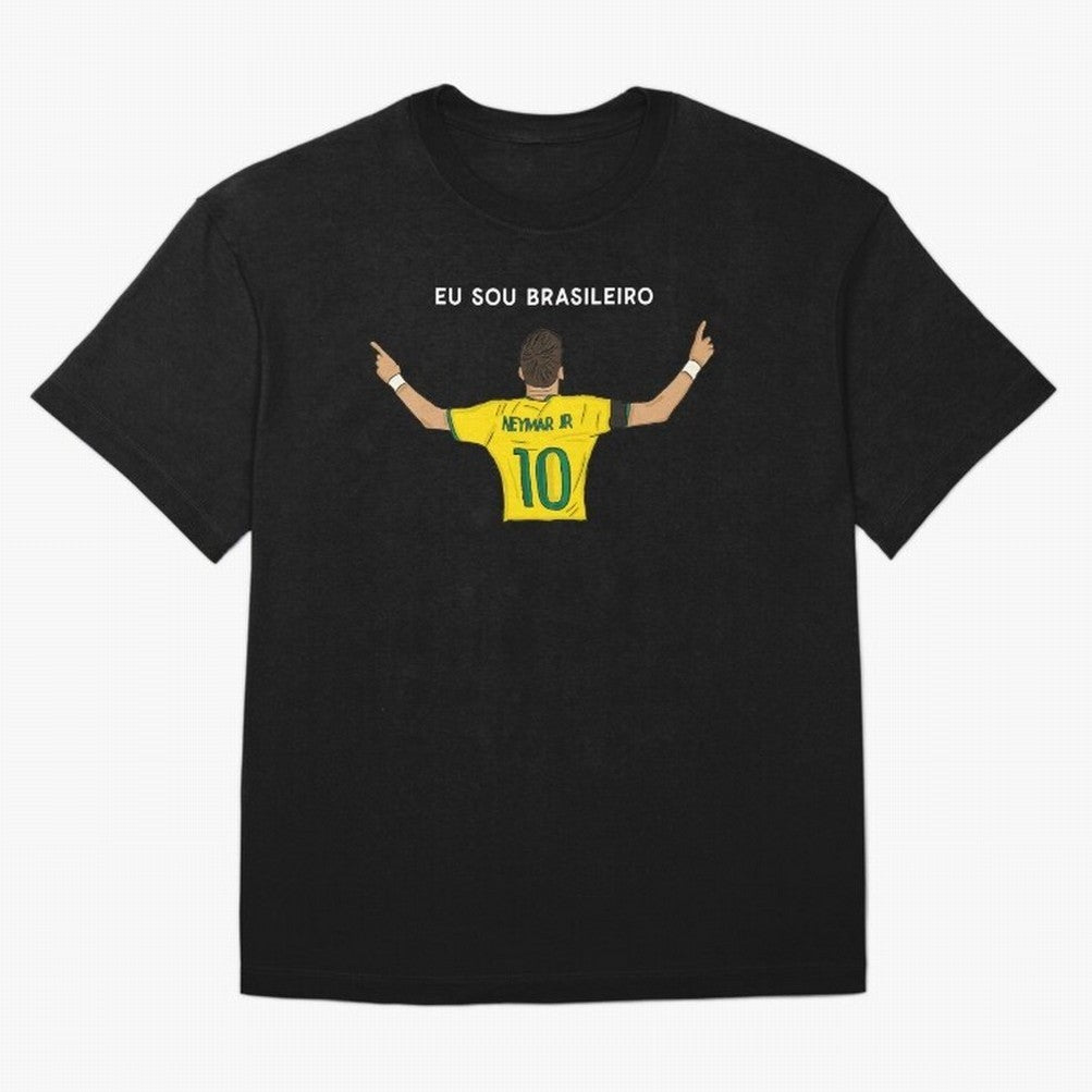 Neymar Jr Brazil Oversized T-Shirt Bring Global Tournament Vibes to FIFA World Cup 2026 Group Stage for Fans of Haaland and Spain, Bringing Classic Soccer Heritage, Championship Pressure, Fan Loyalty and International Pride; Perfect for Supporters