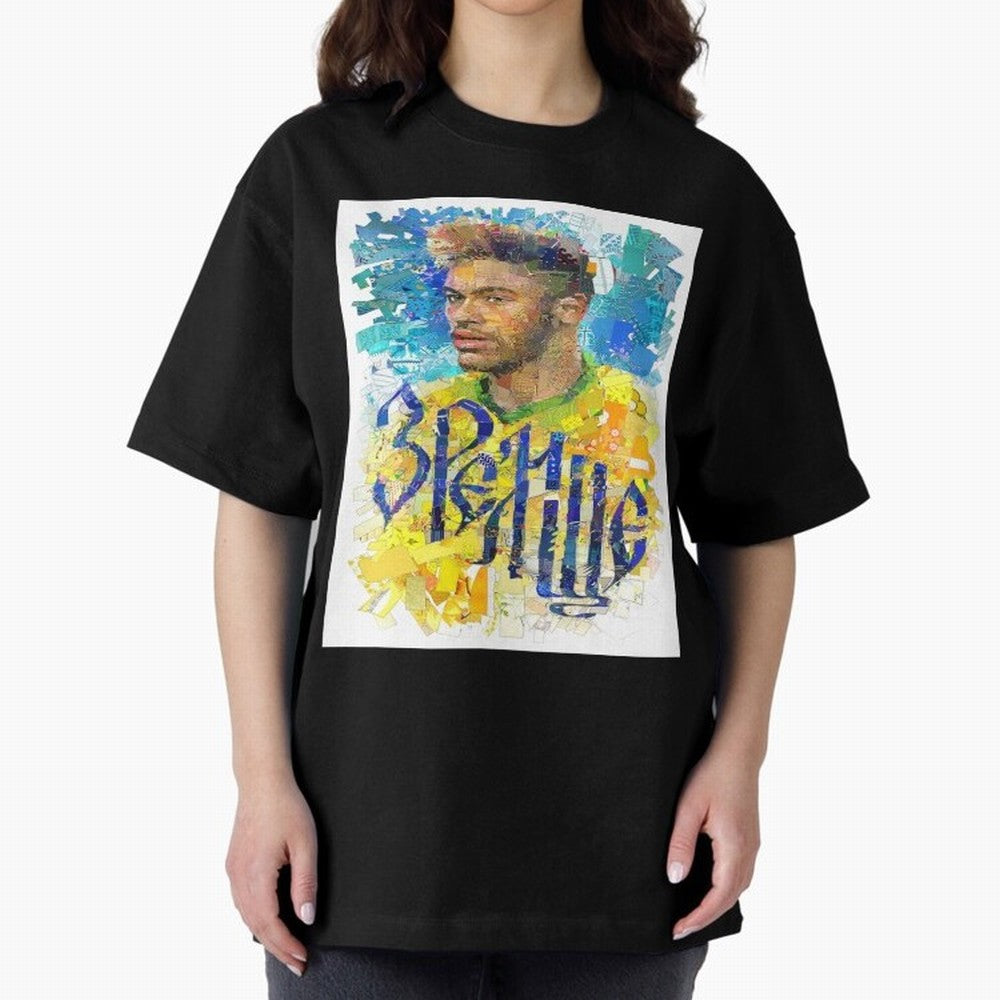 Neymar Illustration Art Framed Art Print Classic T-Shirt Follow Every Goal of FIFA World Cup 2026 Group Stage for Fans of Haaland and Argentina, France and Brazil, Bringing Champion Mindset, Group Stage Buzz, Knockout Tension and Passionate Fan
