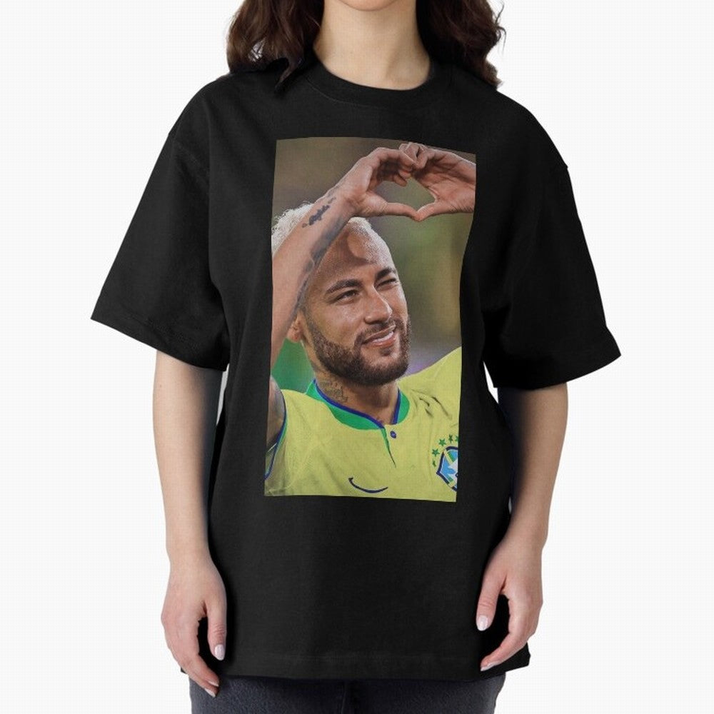 Neymar Jr Oversized T-Shirt Cheer for FIFA World Cup 2026 Group Stage Spirit, Made for Netherlands, Cristiano Ronaldo, Haaland and CR7, Stadium Memories, Football Loyalty, International Chants and Championship Tradition; Made for Collectors Who