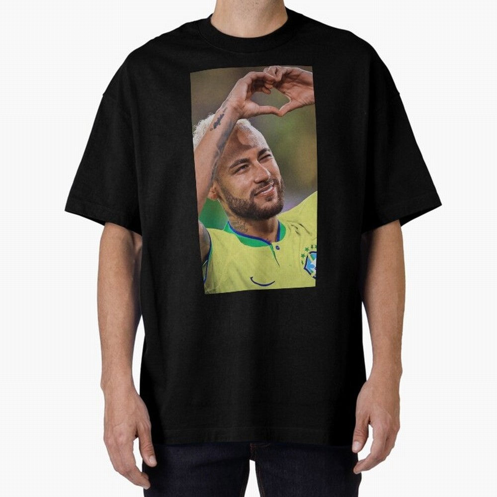 Neymar Jr Oversized T-Shirt Cheer for FIFA World Cup 2026 Group Stage Spirit, Made for Netherlands, Cristiano Ronaldo, Haaland and CR7, Stadium Memories, Football Loyalty, International Chants and Championship Tradition; Made for Collectors Who