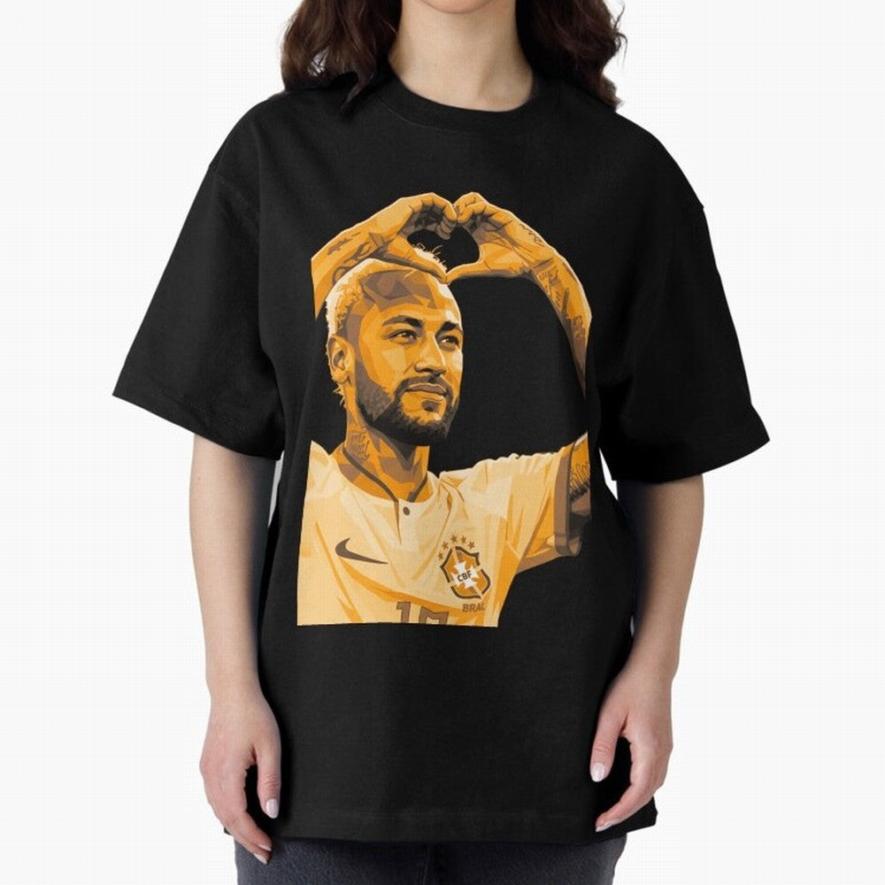 Neymar Classic T-Shirt Showcase Global Football Passion for FIFA World Cup 2026 USA Canada Mexico, Capturing Messi, CR7 and Mbappe, France and Portugal, Global Supporter Spirit, Legendary Goals, National Colors and Tournament Celebration; Perfect